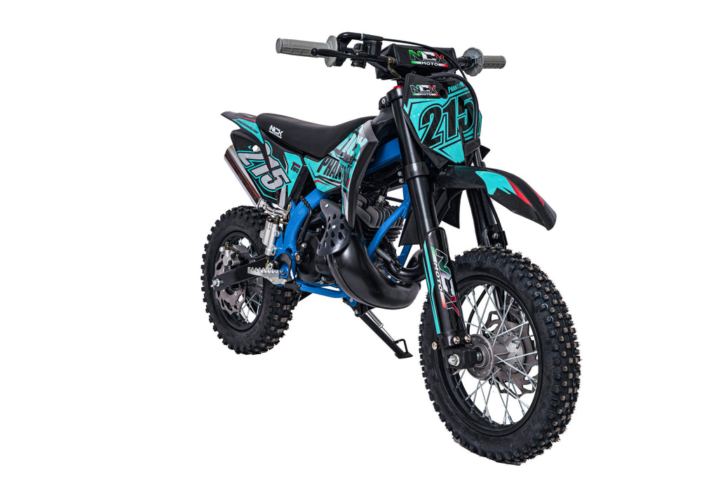 Mini Cross Phantom 50cc Ruote 12/10  Back Flip Avviamento Pedalina