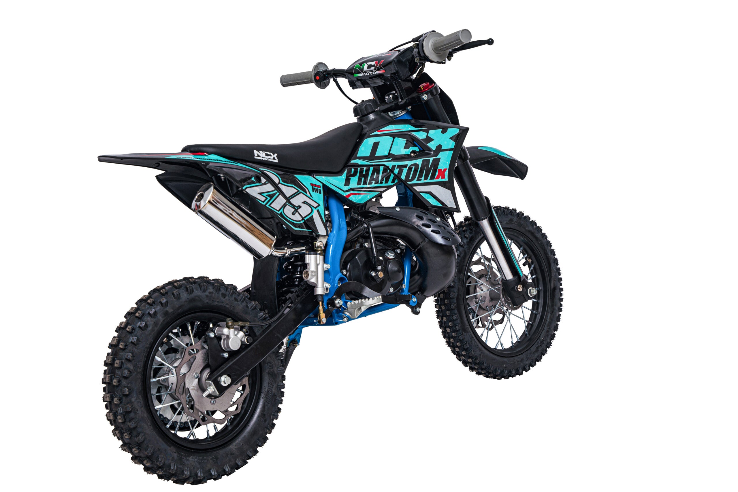 Mini Cross Phantom 50cc Ruote 12/10  Back Flip Avviamento Pedalina