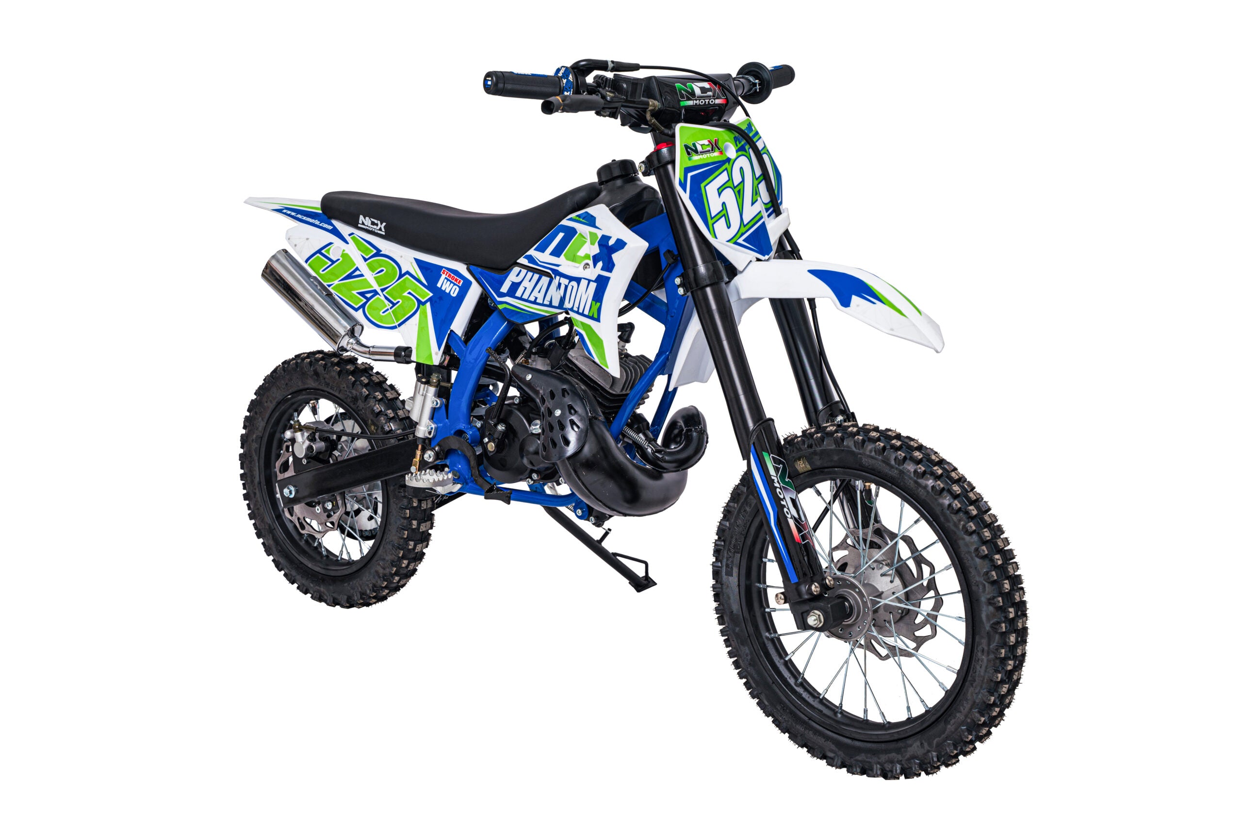 Mini Cross Phantom 50cc Ruote 14/12 Back Flip Avviamento Pedalina