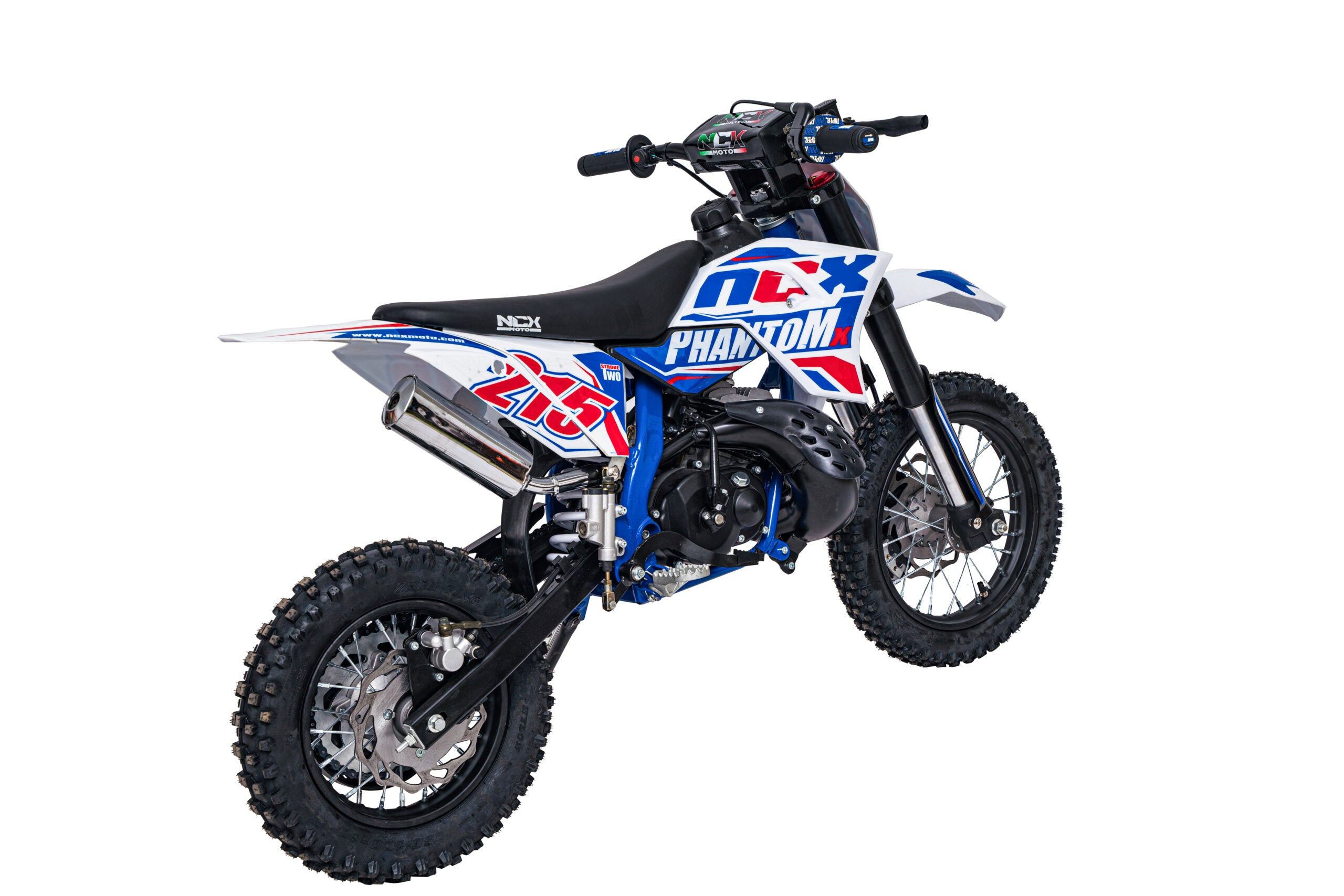 Mini Cross Phantom 50cc Ruote 12/10  Back Flip Avviamento Pedalina