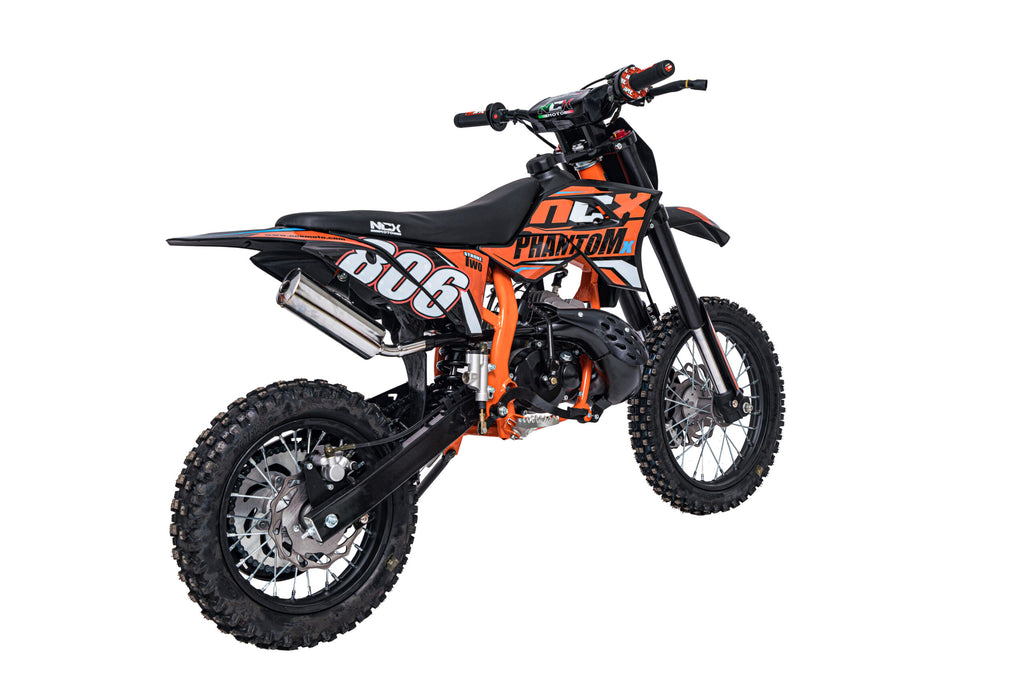 Mini Cross Phantom 50cc Ruote 14/12 Back Flip Avviamento Pedalina