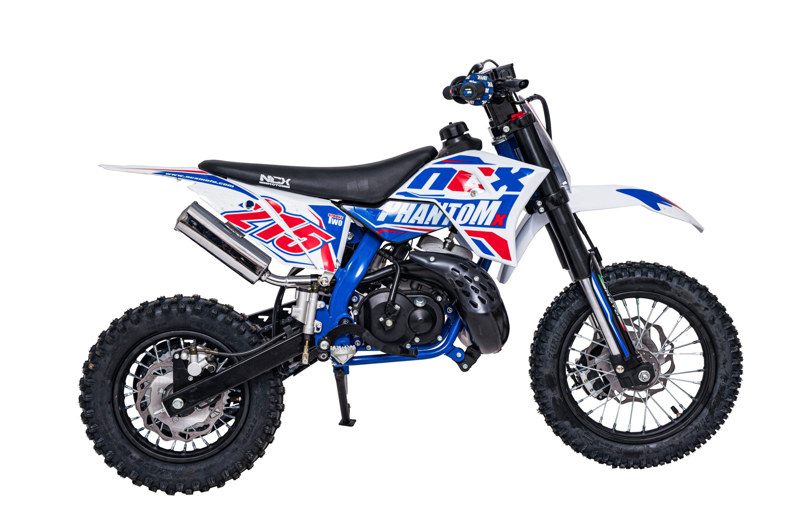 Mini Cross Phantom 50cc Ruote 12/10  Back Flip Avviamento Pedalina