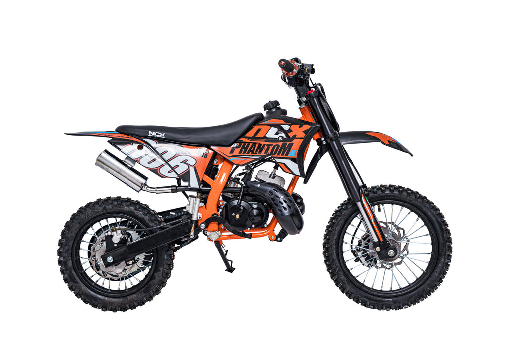 Mini Cross Phantom 50cc Ruote 14/12 Back Flip Avviamento Pedalina