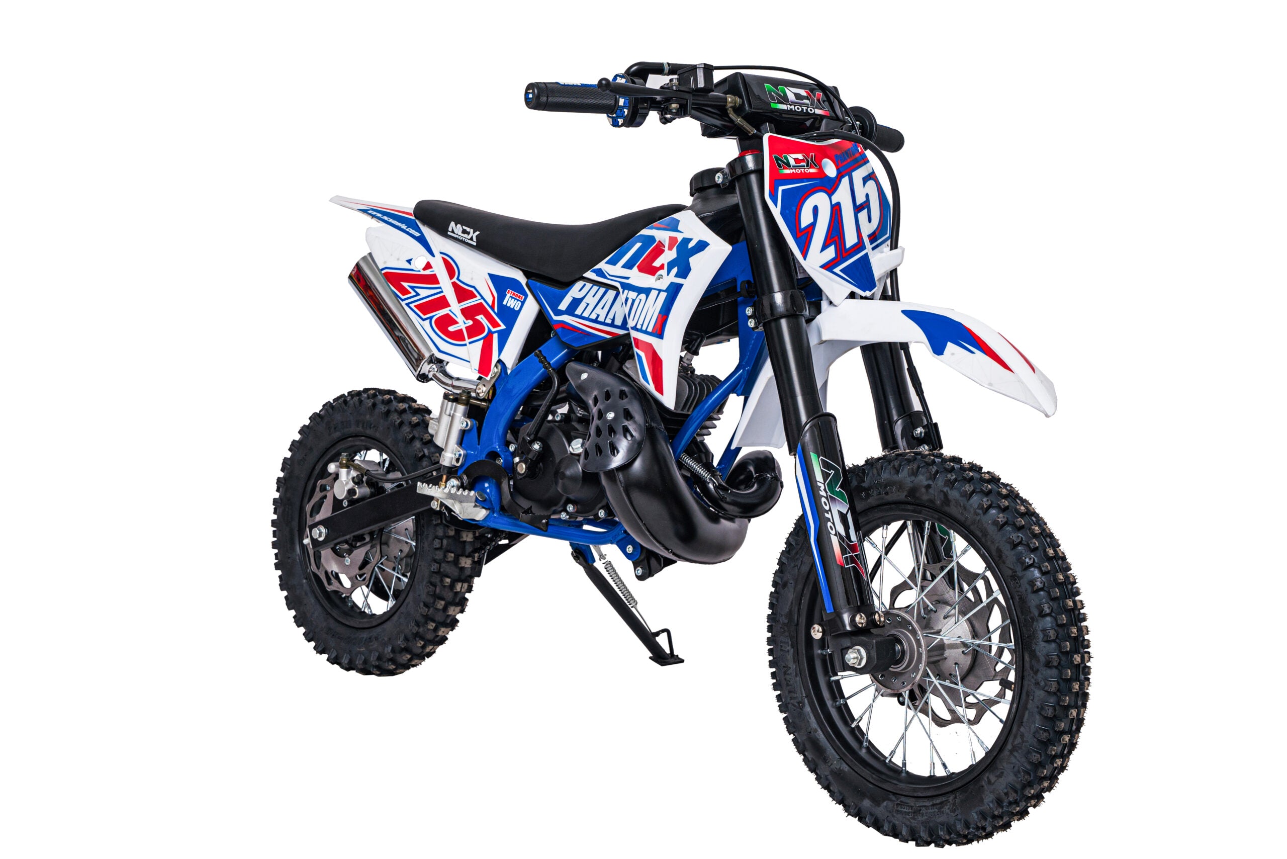 Mini Cross Phantom 50cc Ruote 12/10  Back Flip Avviamento Pedalina