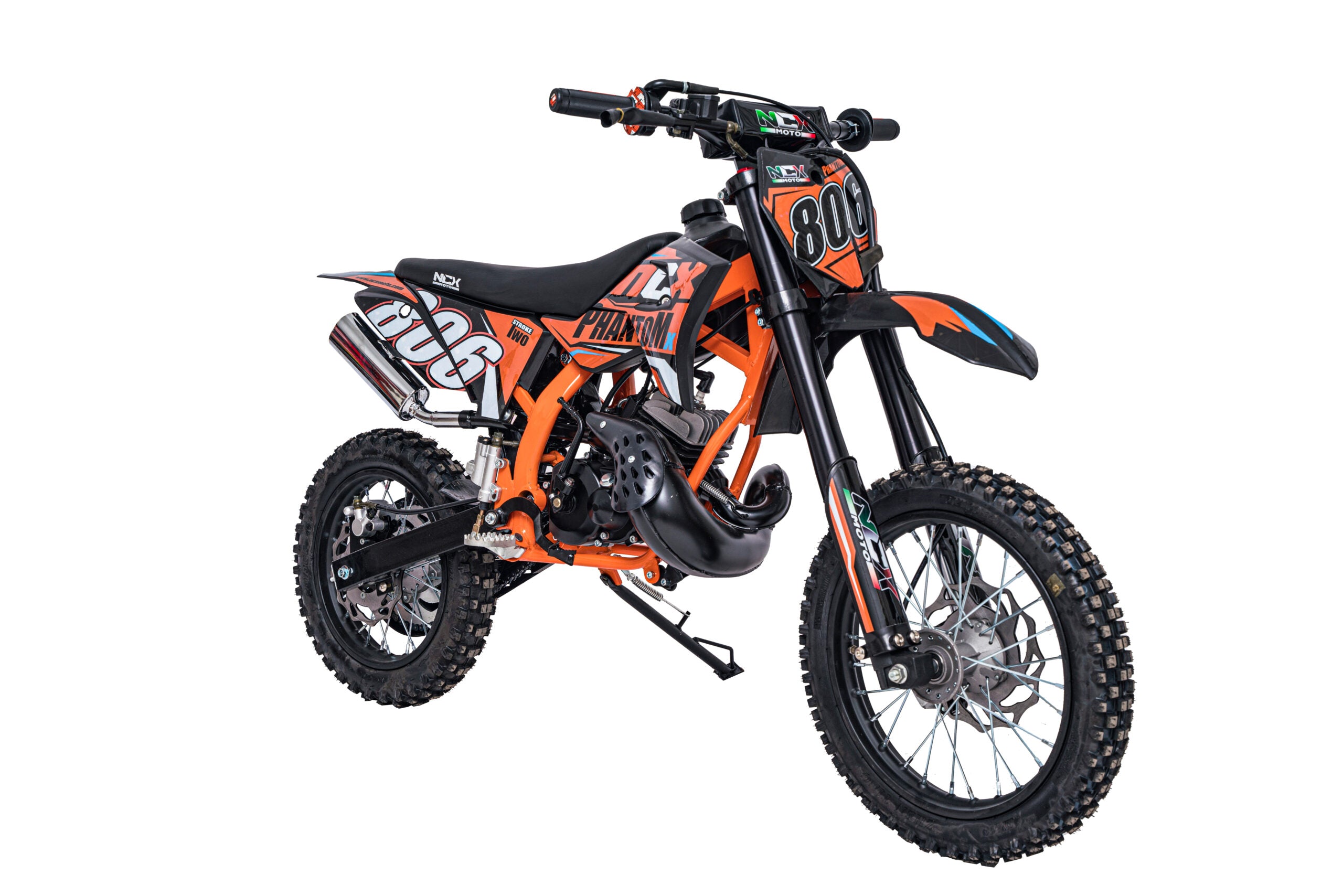 Mini Cross Phantom 50cc Ruote 14/12 Back Flip Avviamento Pedalina