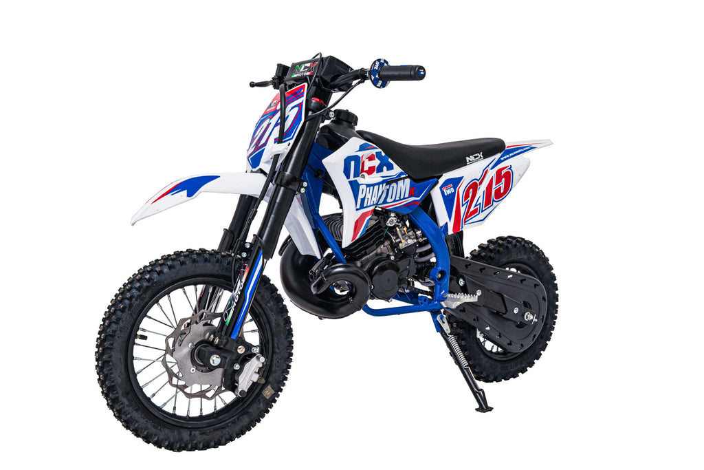 Mini Cross Phantom 50cc Ruote 12/10  Back Flip Avviamento Pedalina