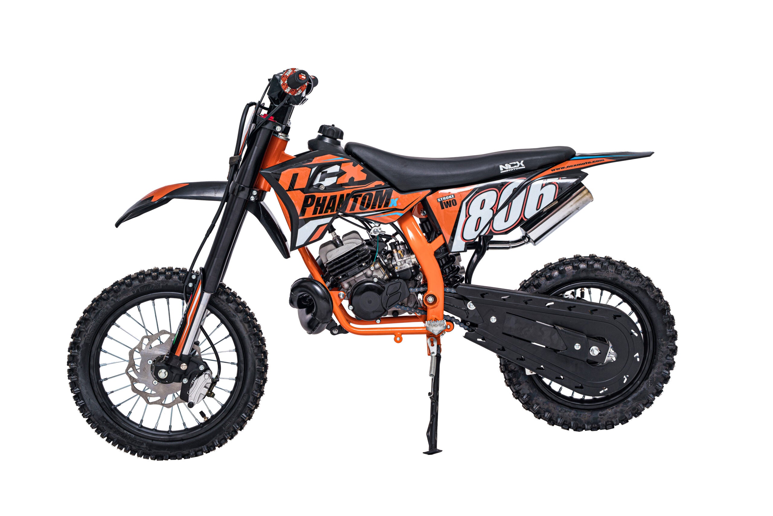 Mini Cross Phantom 50cc Ruote 14/12 Back Flip Avviamento Pedalina