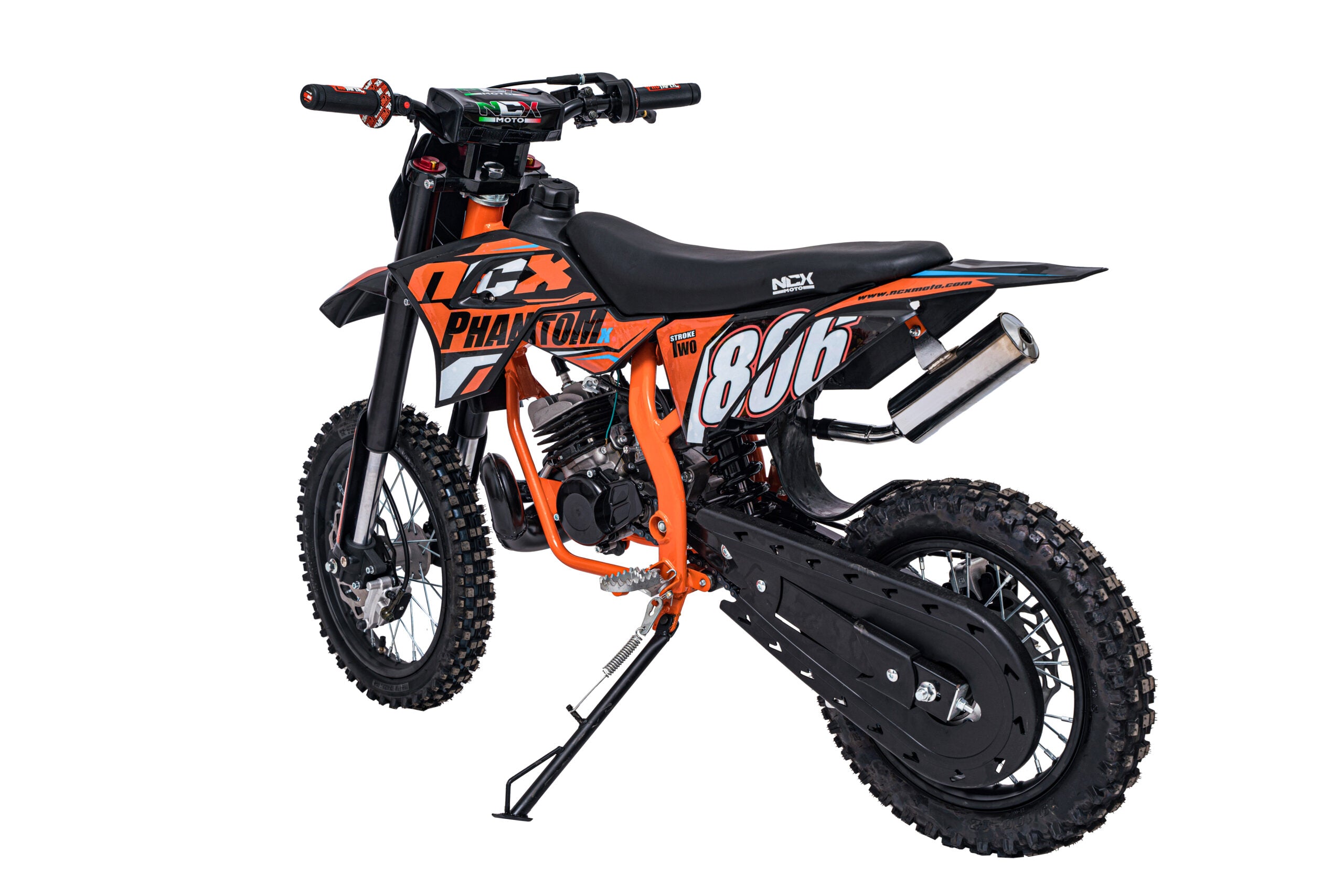 Mini Cross Phantom 50cc Ruote 14/12 Back Flip Avviamento Pedalina