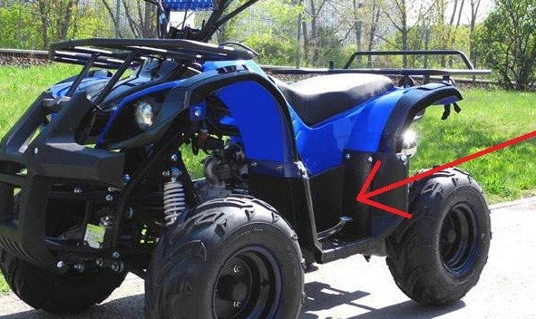 COPPIA PEDANE POGGIAPIEDI QUAD ATV HUMMER 2 FANALI VECCHIO MODELLO