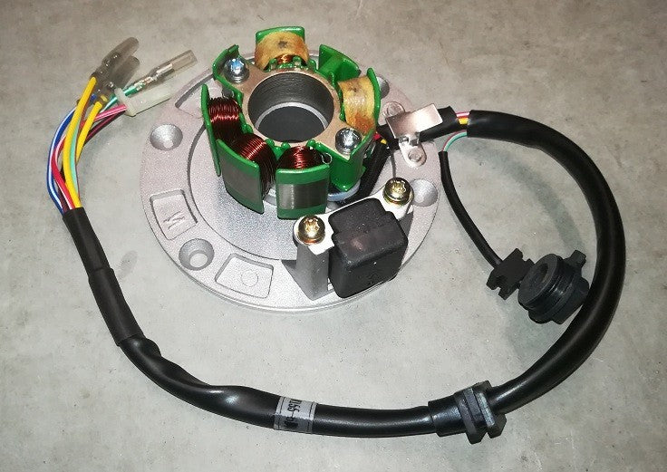 STATORE BOBINE CON PIATTO YX 170 BLOCCO MOTORE PIT BIKE KAYO 170cc