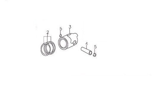 SET PISTONE PER BLOCCO MOTORE YX140 140cc FASCE SPINOTTO SENGER