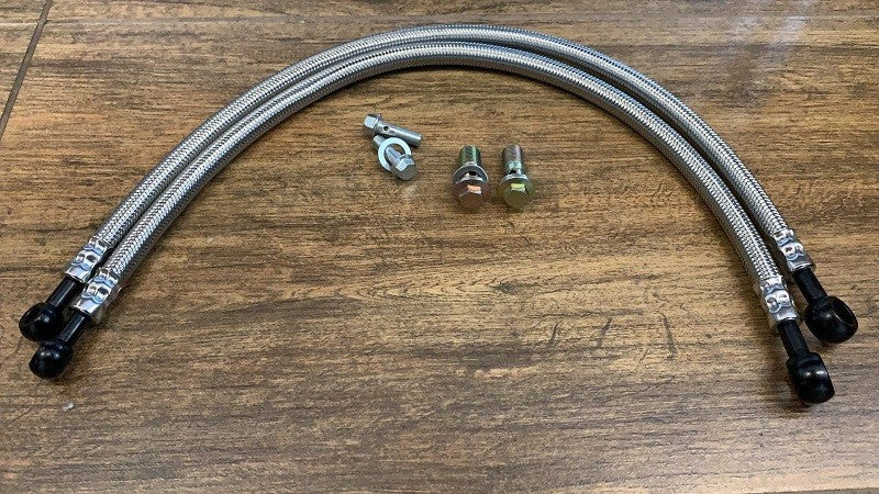 COPPIA TUBI + SET KIT VITI DI  FISSAGGIO RADIATORE OLIO RAFFREDDAMENTO PER QUAD KAYO A 200