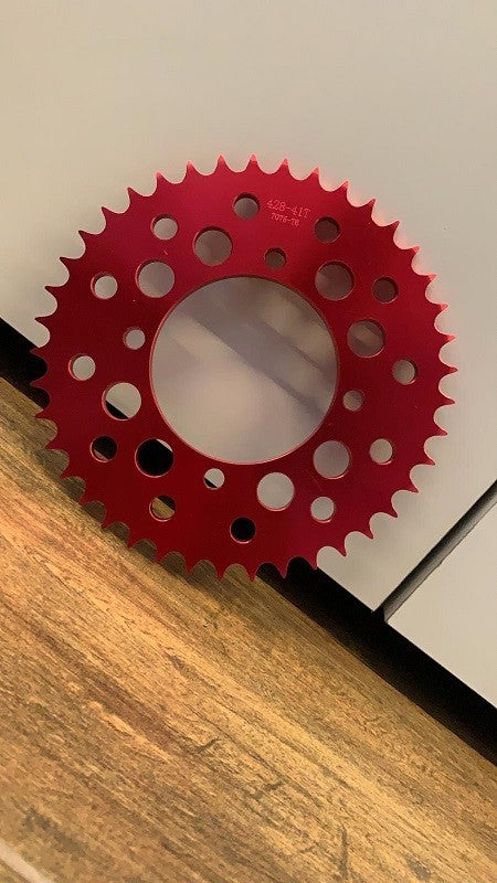 CORONA 43 PASSO 420 ATTACCO SDG IN ERGAL CNC ROSSO RACING