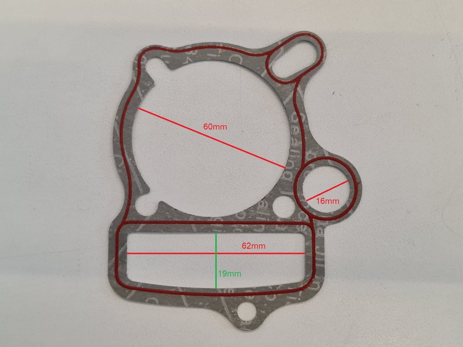 GUARNIZIONE DEL BASAMENTO DEL CILINDRO PER MOTORE YX 125 PITBIKE KAYO TT125 QUAD AT125 125cc