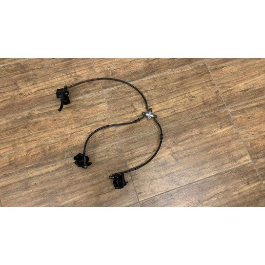 SET COMPLETO FRENI ANTERIORE QUAD KAYO  a200 au200 a250 POMPA PINZE TUBI