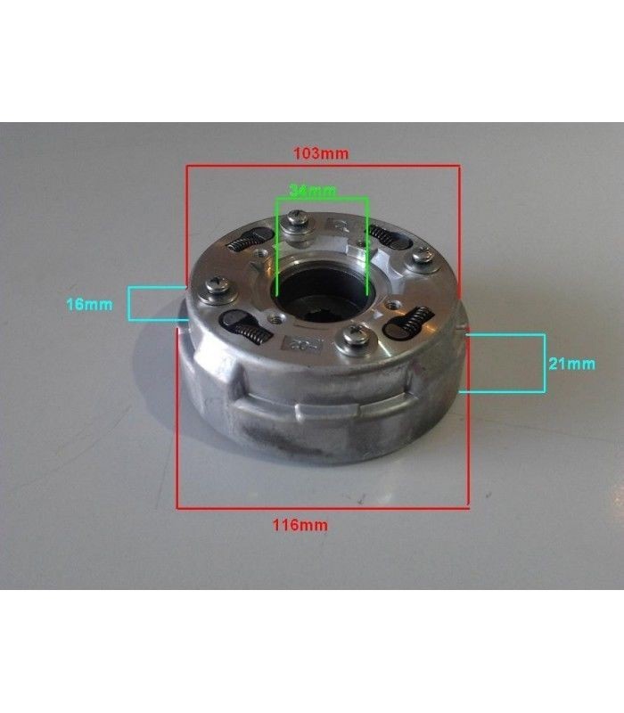 FRIZIONE QUAD ATV 110 125 150 SEMIAUTOMATICA 4 TEMPI - pit bike a 3 dischi