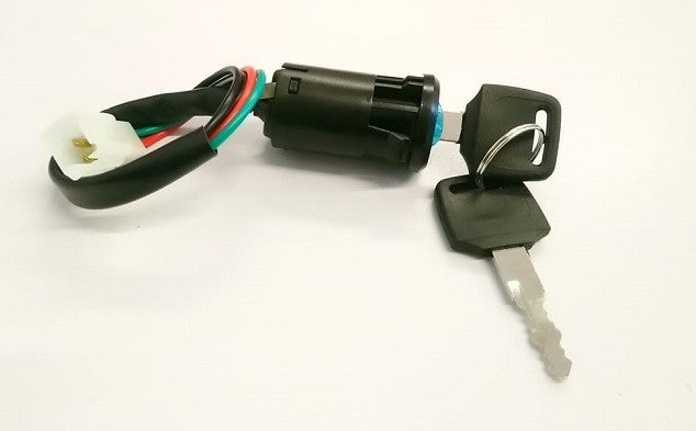 BLOCCHETTO CHIAVI - quad miniquad 4 tempi pit bike minimoto avviamento 4 FILI ATTACCO FEMMINA