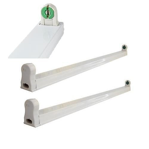 SUPPORTO PER TUBI NEON 120cm A LED - 220V INCLUSO SUPPORTI