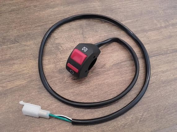 INTERRUTTORE ON OFF PIT BIKE KAYO SPEGNIMENTO MINICROSS MANUBRIO 22mm