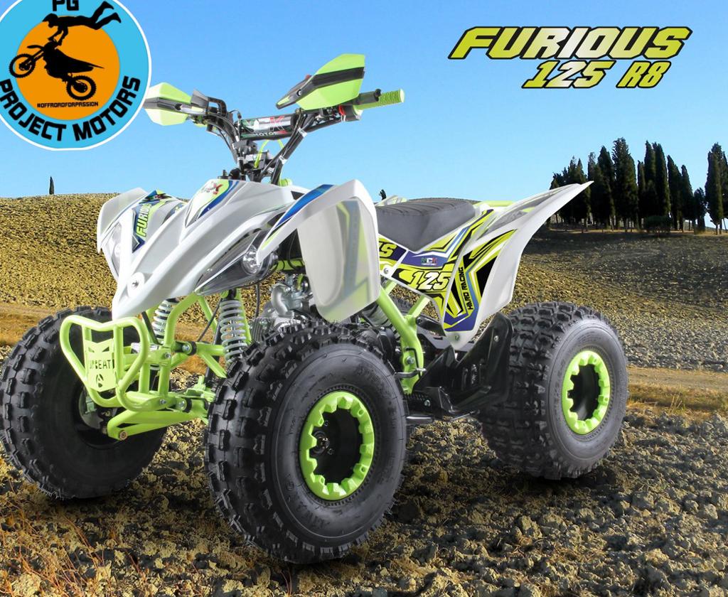 Quad Furious  125cc Ruote 8 LED
