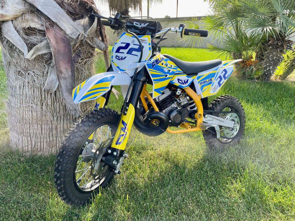 Mini Cross FLX 50cc Ruote 12-10 o 14-12 Avviamento Pedalina