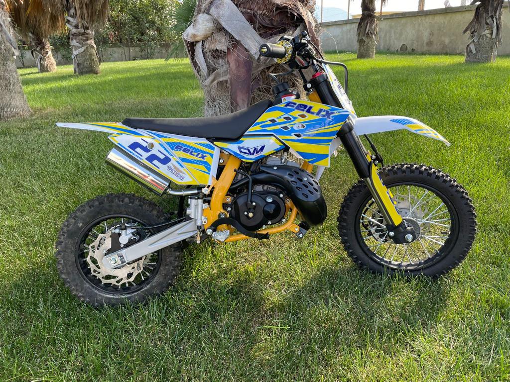 Mini Cross FLX 50cc Ruote 12-10 o 14-12 Avviamento Pedalina