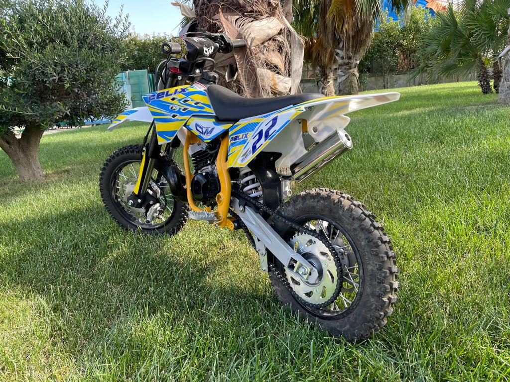 Mini Cross FLX 50cc Ruote 12-10 o 14-12 Avviamento Pedalina