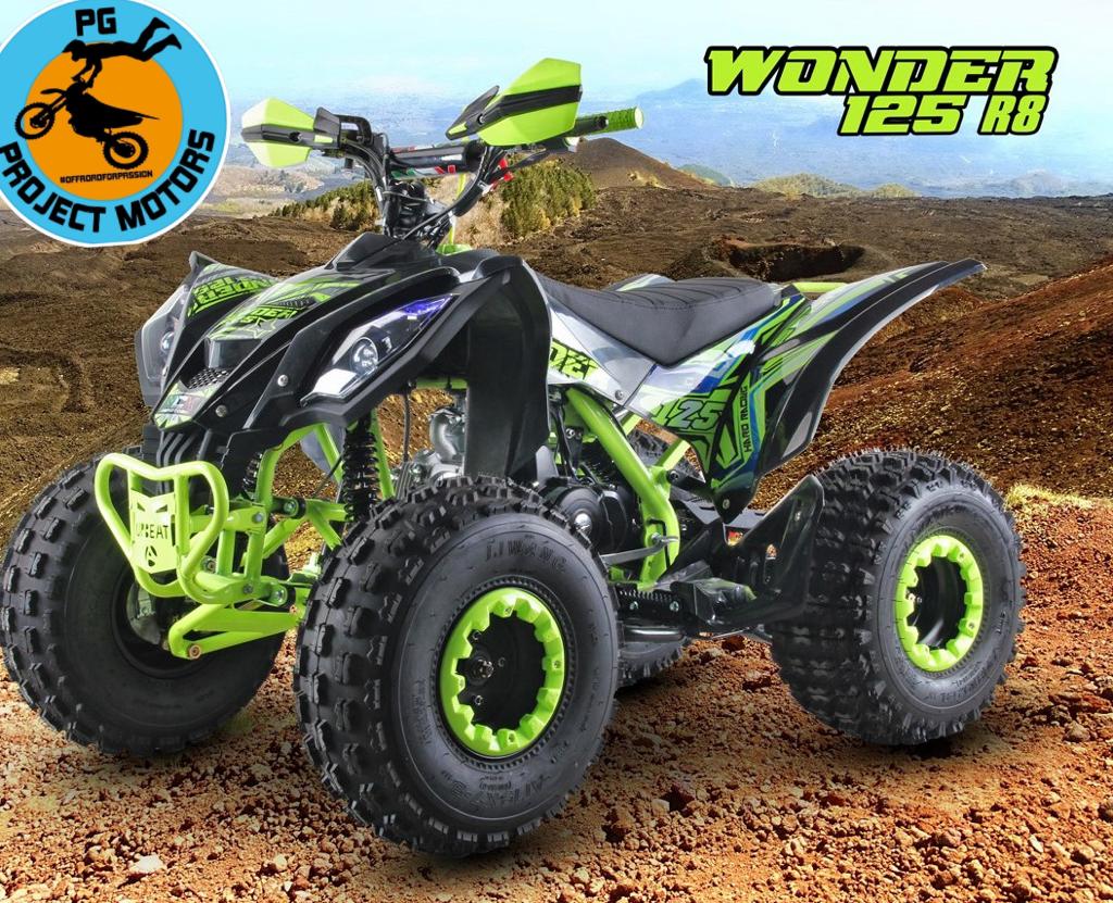 Quad Wonder 125cc Ruote 8 LED