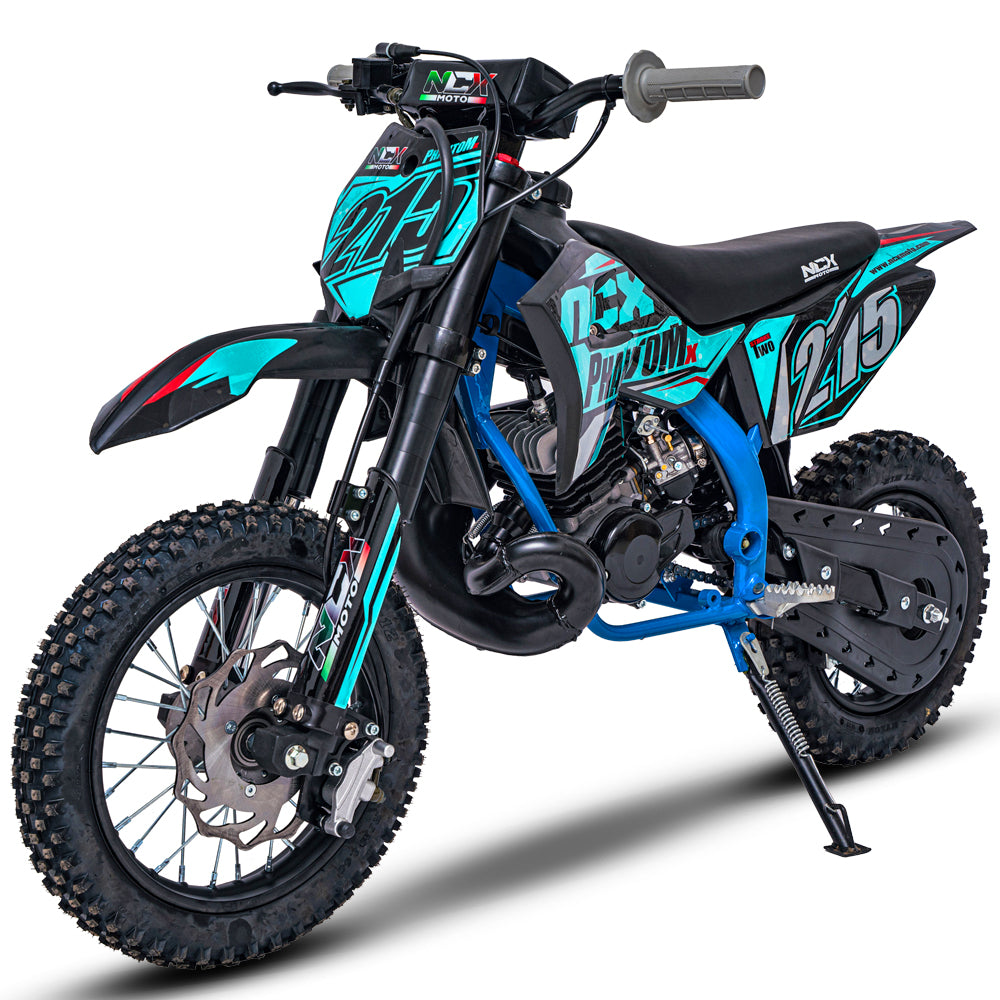 Mini Cross Phantom 50cc Ruote 12/10  Back Flip Avviamento Pedalina