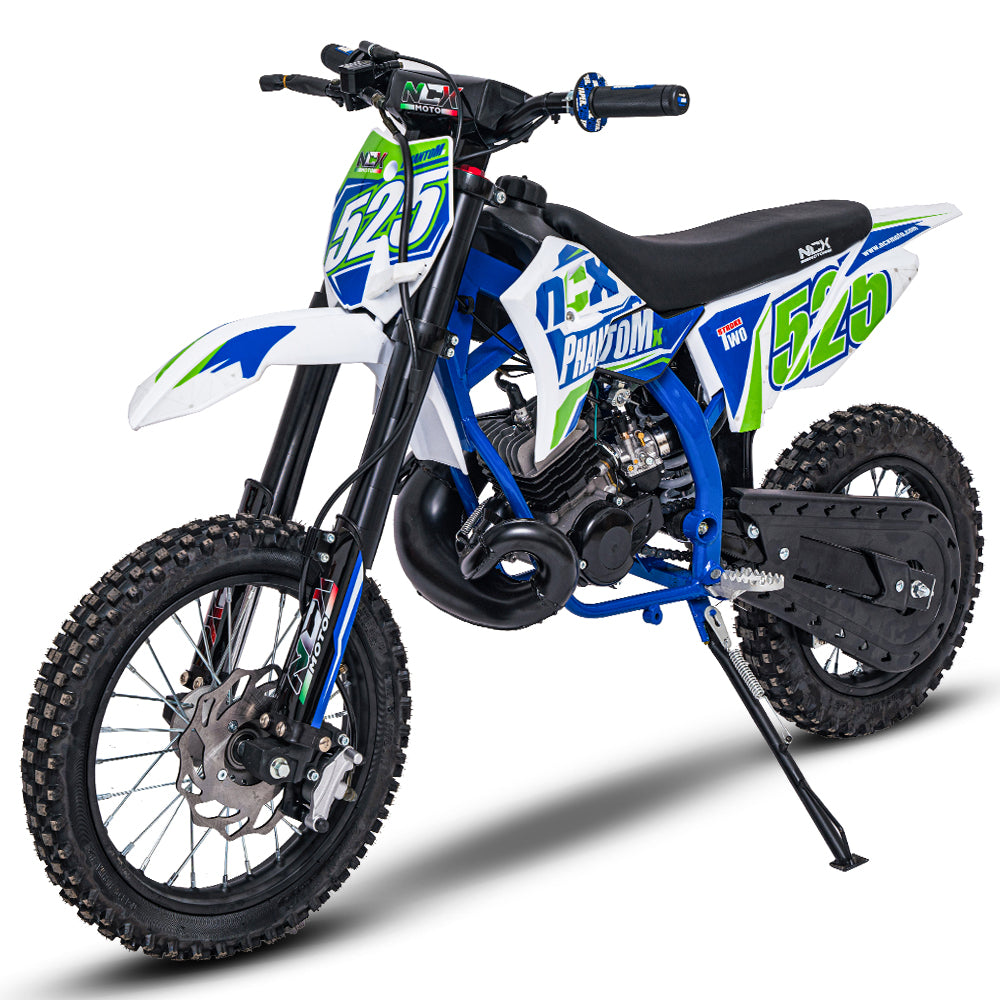 Mini Cross Phantom 50cc Ruote 14/12 Back Flip Avviamento Pedalina